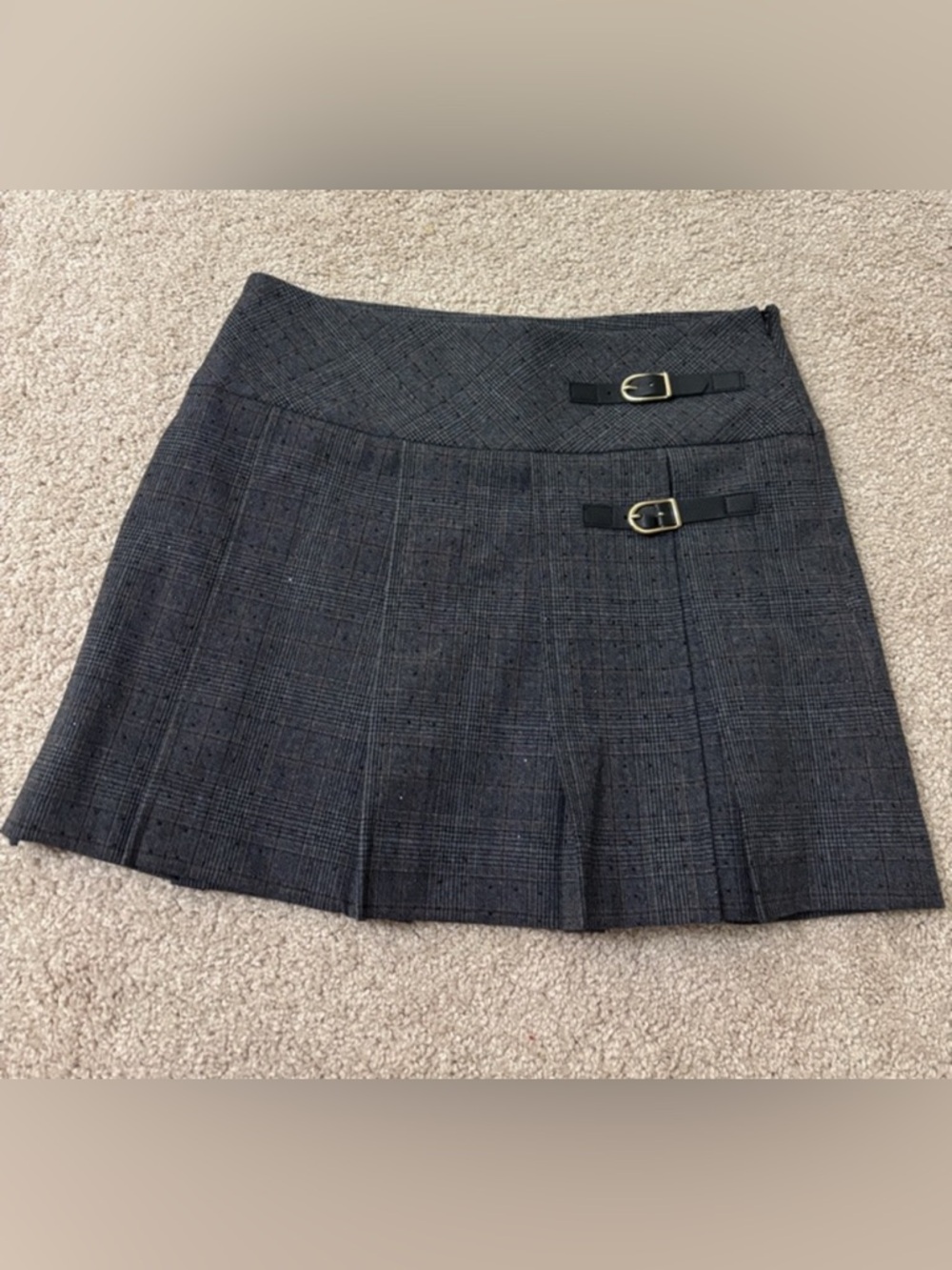 Sandro Gray Rhinestone Suit (Jacket 34) and (Skirt 36) set - Picture 5 of 7